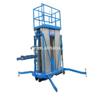 CE ISO BV Approve multi-mast lift two-mast luxury aluminum alloy lift/home elevator/Movable hydraulic aluminum lift